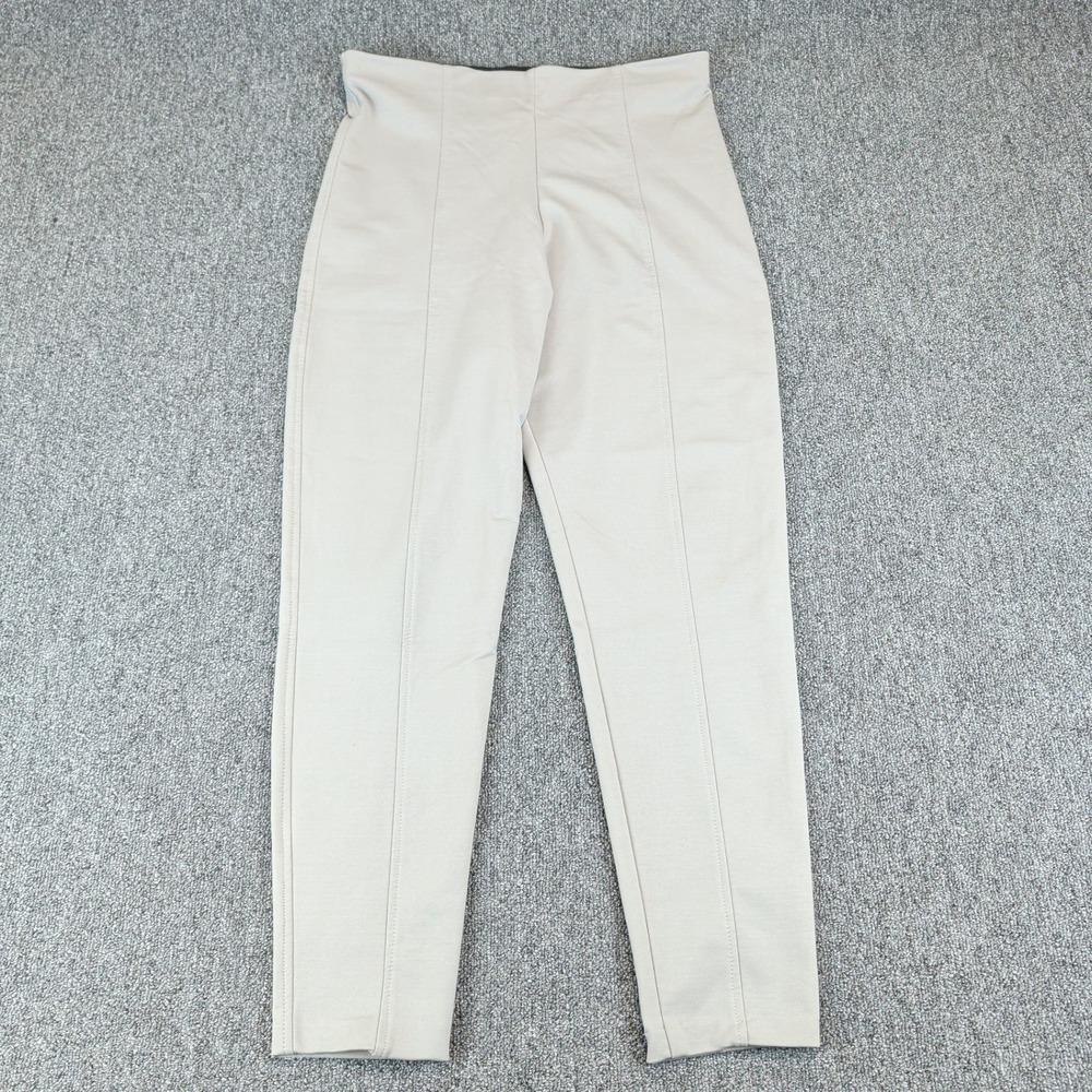Equestrian Womens Pants Large Beige High Rise Lycra Leggings Made in USA L — photo 2